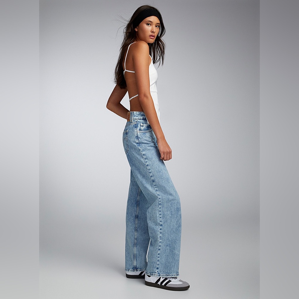 Levis Super Low Wide Leg Jeans